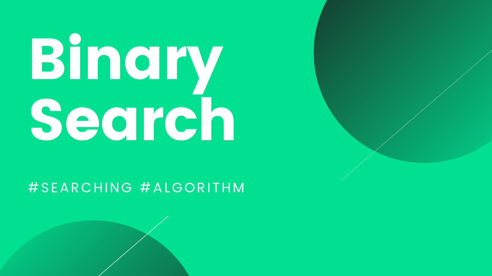 binary search algorithm